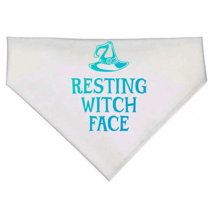 Resting Witch Face Gift USA-Made Doggie Bandana