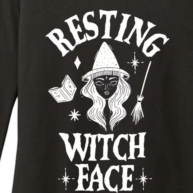 Resting Witch Face Witch Halloween Gift Womens CVC Long Sleeve Shirt