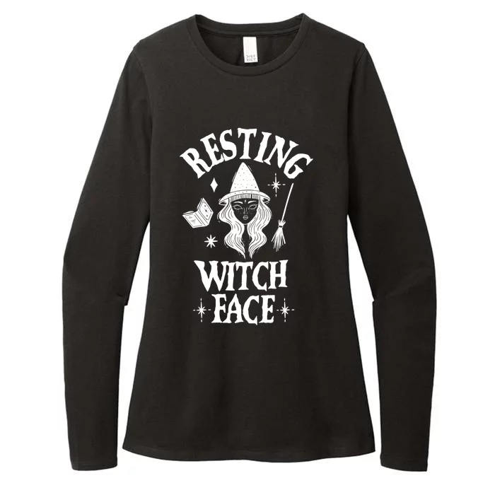 Resting Witch Face Witch Halloween Gift Womens CVC Long Sleeve Shirt