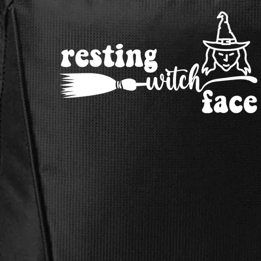 Resting Witch Face Funny Halloween City Backpack