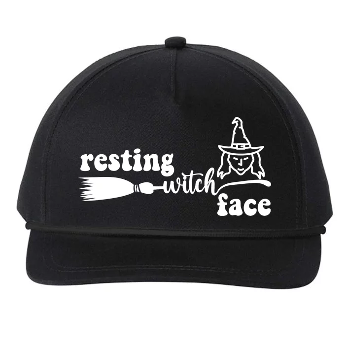 Resting Witch Face Funny Halloween Snapback Five-Panel Rope Hat