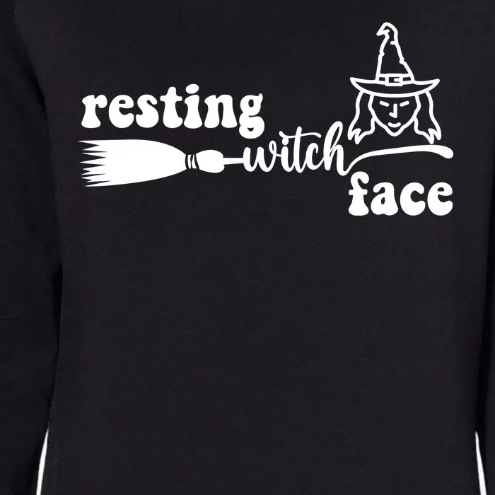 Resting Witch Face Funny Halloween Womens California Wash Sweatshirt