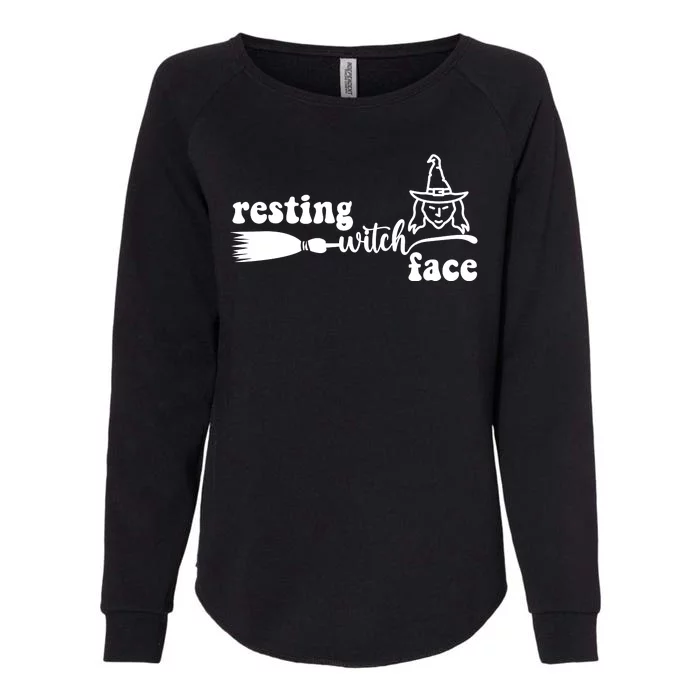 Resting Witch Face Funny Halloween Womens California Wash Sweatshirt