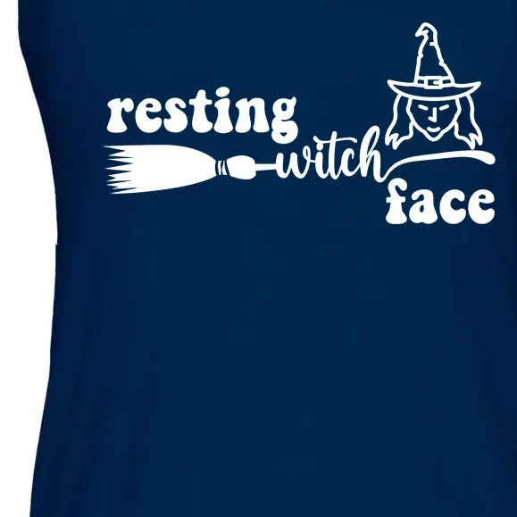 Resting Witch Face Funny Halloween Ladies Essential Flowy Tank