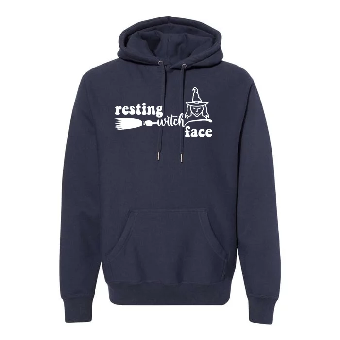 Resting Witch Face Funny Halloween Premium Hoodie