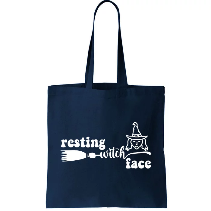 Resting Witch Face Funny Halloween Tote Bag