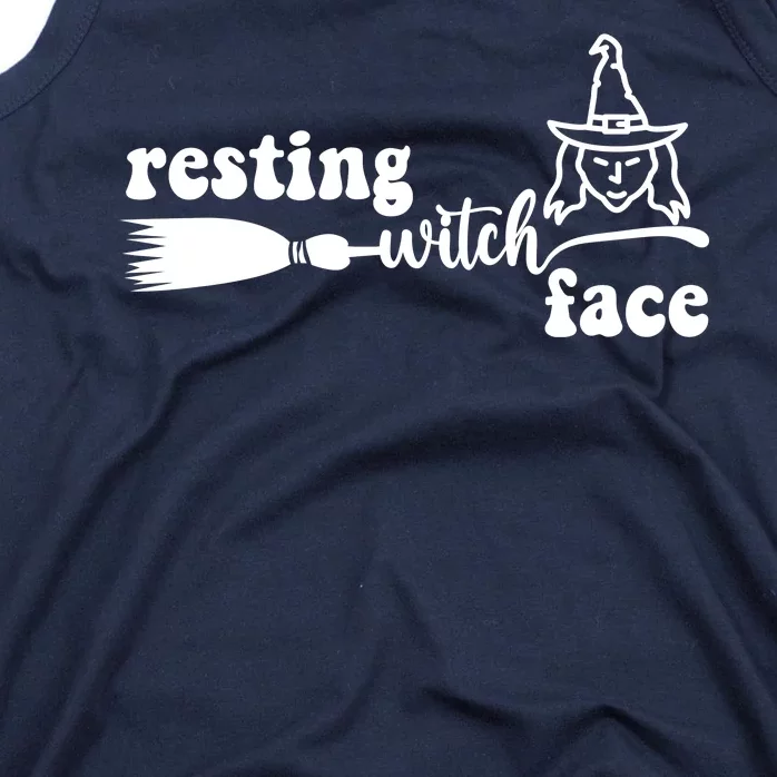 Resting Witch Face Funny Halloween Tank Top