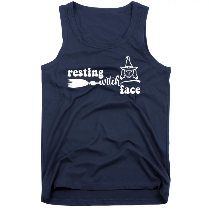 Resting Witch Face Funny Halloween Tank Top