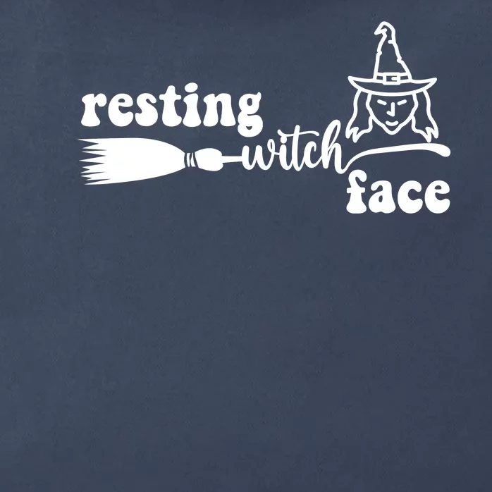 Resting Witch Face Funny Halloween Zip Tote Bag