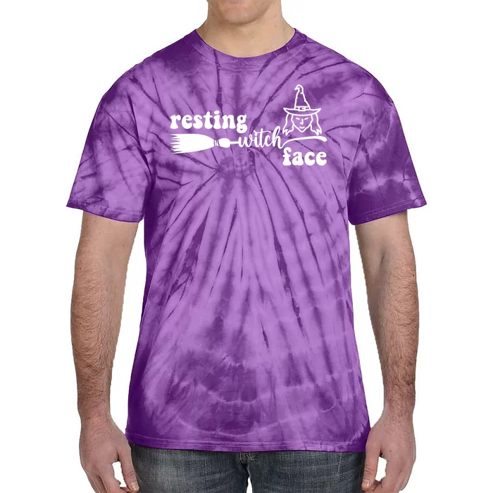 Resting Witch Face Funny Halloween Tie-Dye T-Shirt