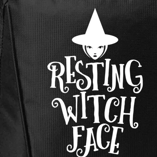 Resting Witch Face Funny Halloween Gift City Backpack