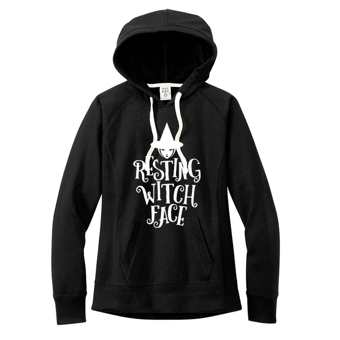 Resting Witch Face Funny Halloween Gift Women's Fleece Hoodie