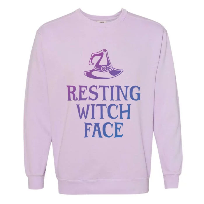 Resting Witch Face Gift Garment-Dyed Sweatshirt