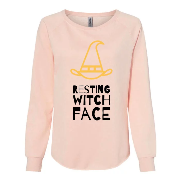 Resting Witch Face Meaningful Gift Womens California Wash Sweatshirt