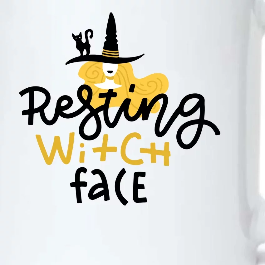 Resting Witch Face Funny Halloween Black Color Changing Mug