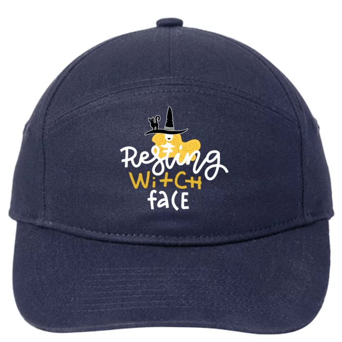 Resting Witch Face Funny Halloween 7-Panel Snapback Hat