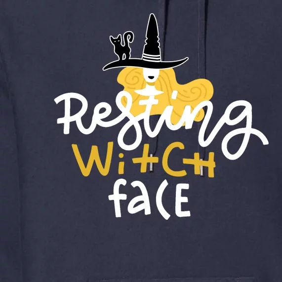 Resting Witch Face Funny Halloween Premium Hoodie