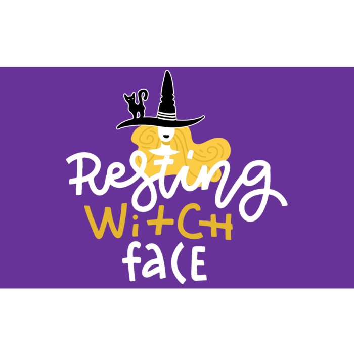 Resting Witch Face Funny Halloween Bumper Sticker