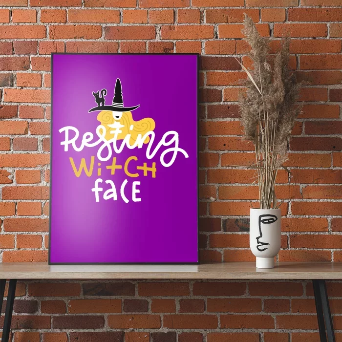 Resting Witch Face Funny Halloween Poster