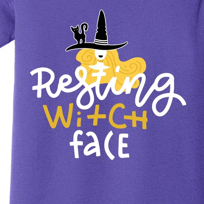 Resting Witch Face Funny Halloween Baby Bodysuit