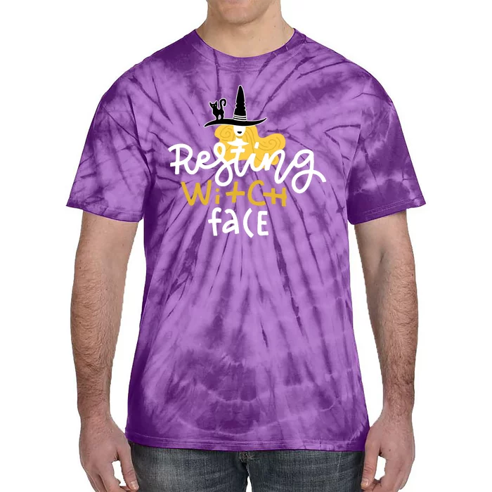 Resting Witch Face Funny Halloween Tie-Dye T-Shirt