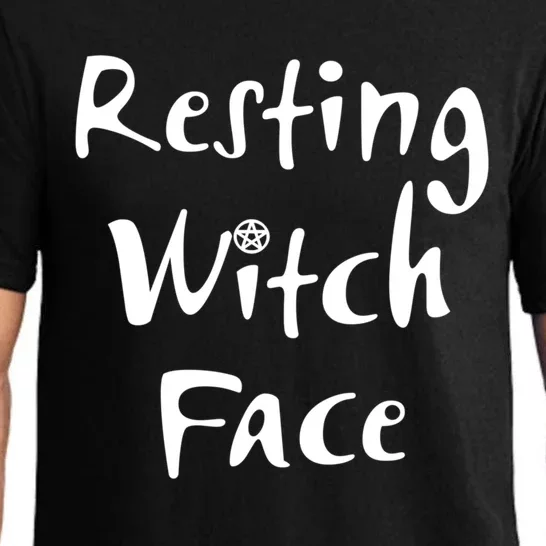 Resting Witch Face Funny Wiccan Pagan Cheeky Witch Great Gift Pajama Set