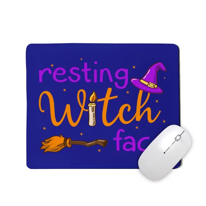 Resting Witch Face Funny Witch Halloween Costume Funny Gift Mousepad