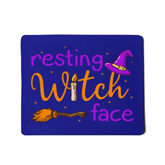 Resting Witch Face Funny Witch Halloween Costume Funny Gift Mousepad