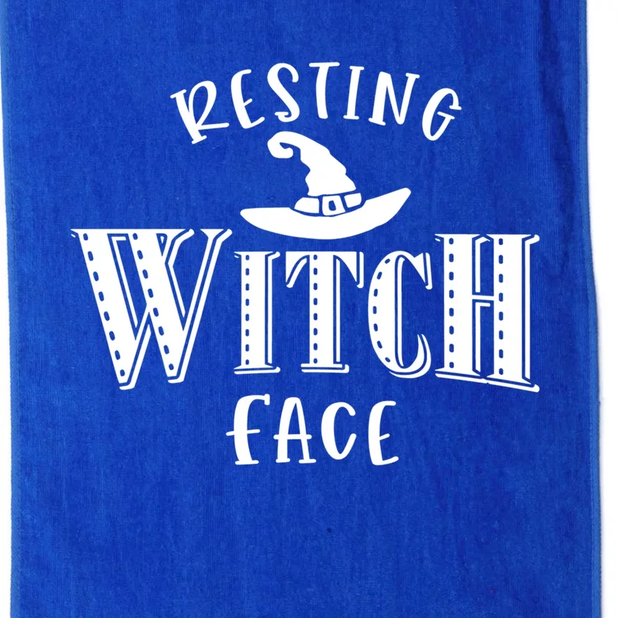 Resting Witch Face Wiccan Occult Meaningful Gift Platinum Collection Golf Towel