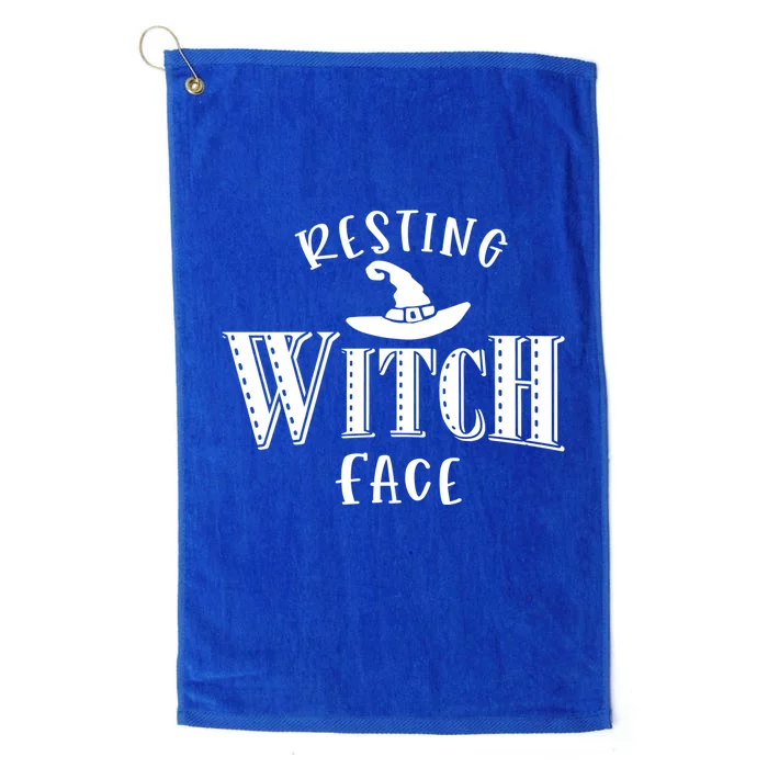 Resting Witch Face Wiccan Occult Meaningful Gift Platinum Collection Golf Towel