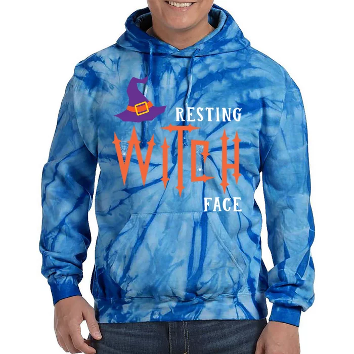 Resting Witch Face Funny Halloween Witch Costume Gift Tie Dye Hoodie