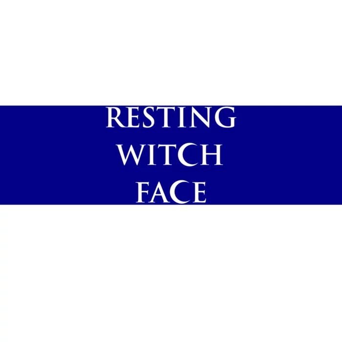 Resting Witch Face Gothic Wiccan Cute Gift Bumper Sticker