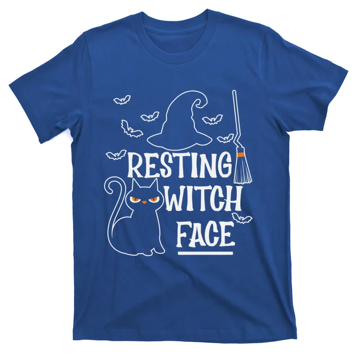 Resting Witch Face Halloween Design Cute Gift T-Shirt