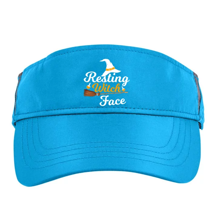 Resting Witch Face Broomstick Cute Spooky Party Gift Adult Drive Performance Visor