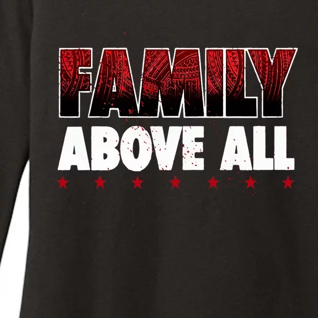 Roman Wrestler Family Above All Womens CVC Long Sleeve Shirt