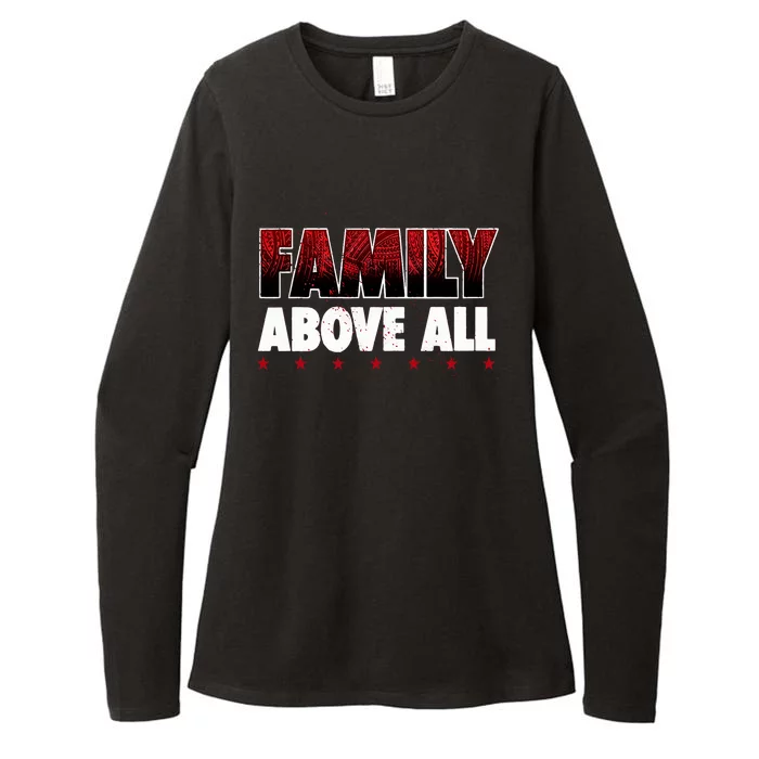 Roman Wrestler Family Above All Womens CVC Long Sleeve Shirt