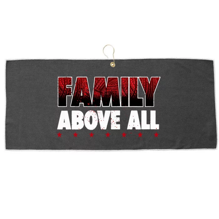 Roman Wrestler Family Above All Large Microfiber Waffle Golf Towel