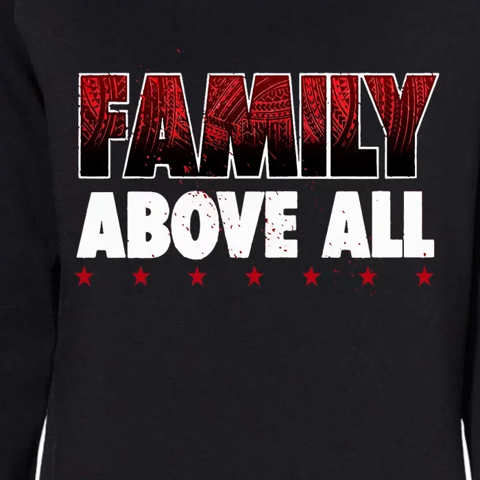 Roman Wrestler Family Above All Womens California Wash Sweatshirt