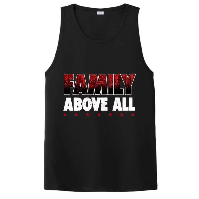 Roman Wrestler Family Above All Performance Tank