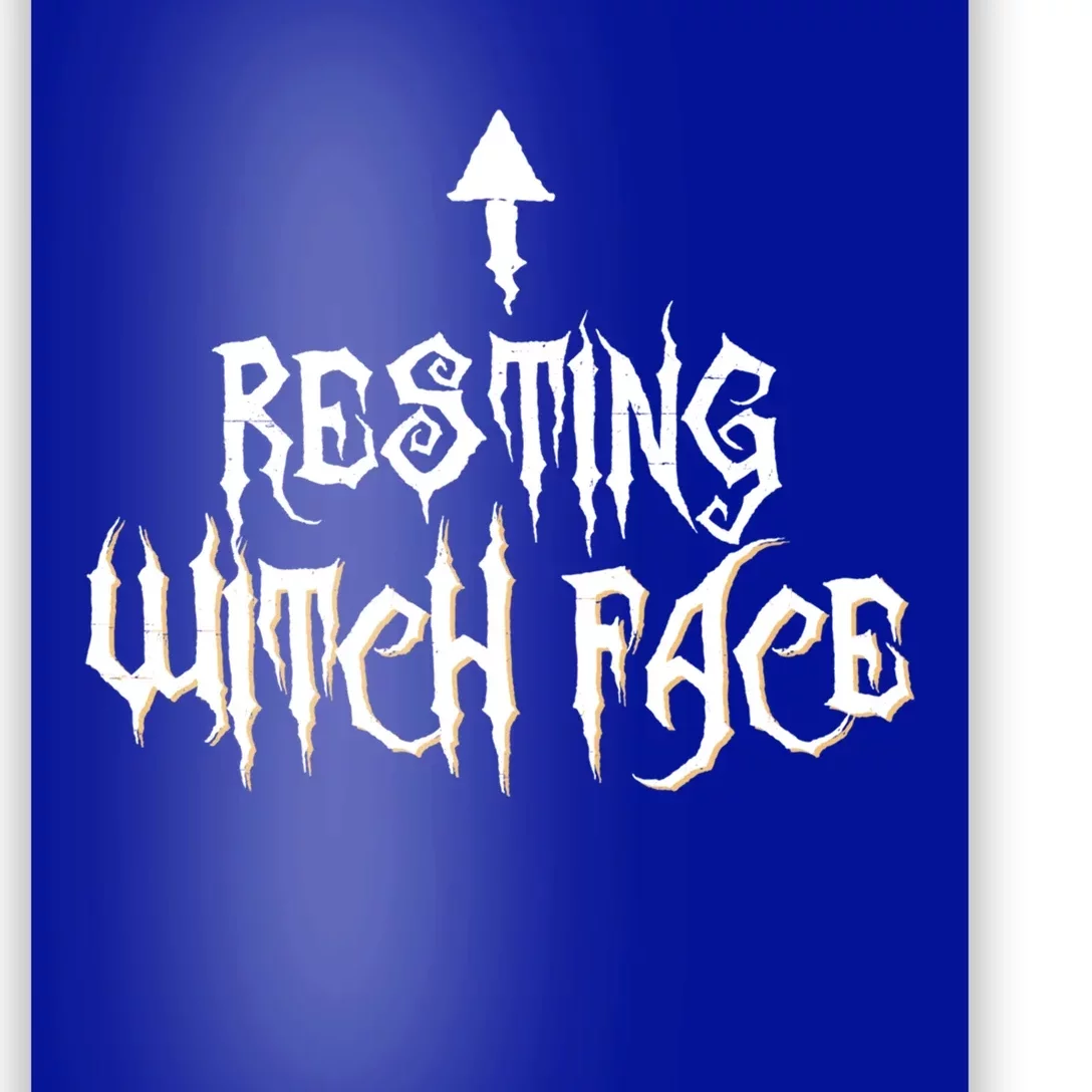 Resting Witch Face Halloween Funny Arrow Gift Poster