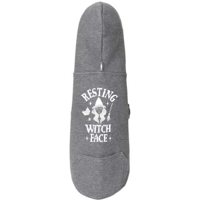 Resting Witch Face Witch Halloween Gift Doggie 3-End Fleece Hoodie