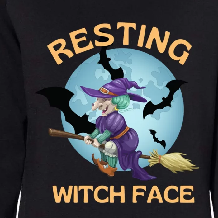 Resting Witch Face Fun Halloween Gift Womens California Wash Sweatshirt