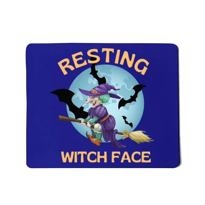 Resting Witch Face Fun Halloween Gift Mousepad