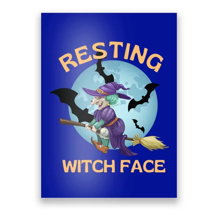 Resting Witch Face Fun Halloween Gift Poster