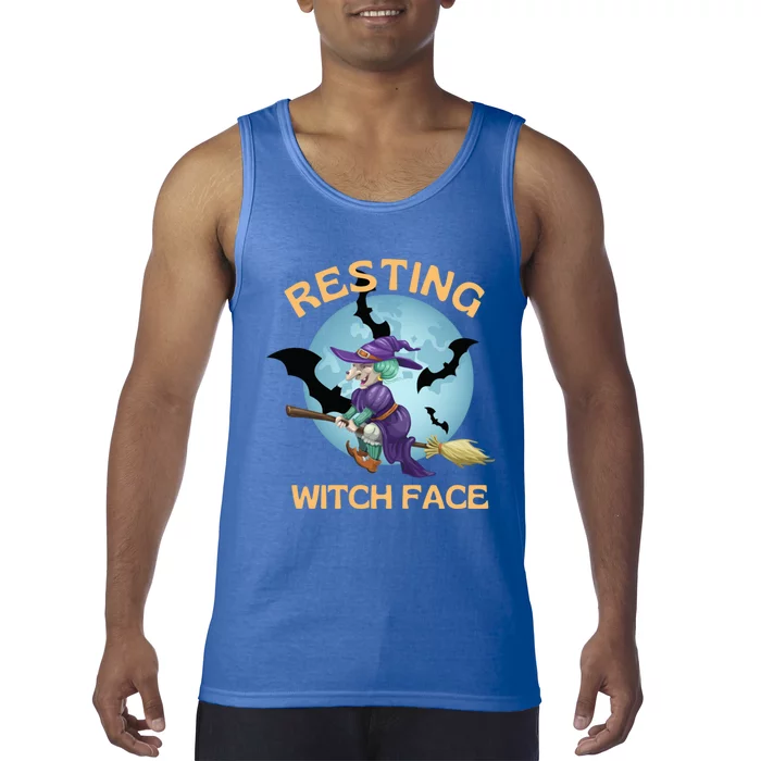 Resting Witch Face Fun Halloween Gift Tank Top