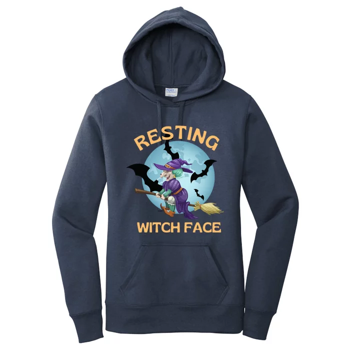 Resting Witch Face Fun Halloween Gift Women's Pullover Hoodie