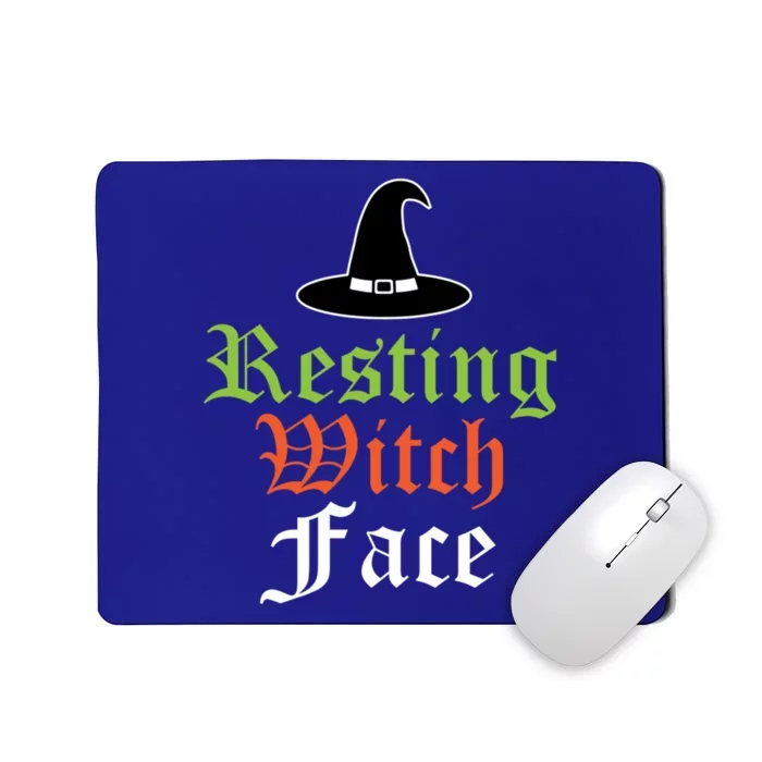 Resting Witch Face Halloween Gift Mousepad