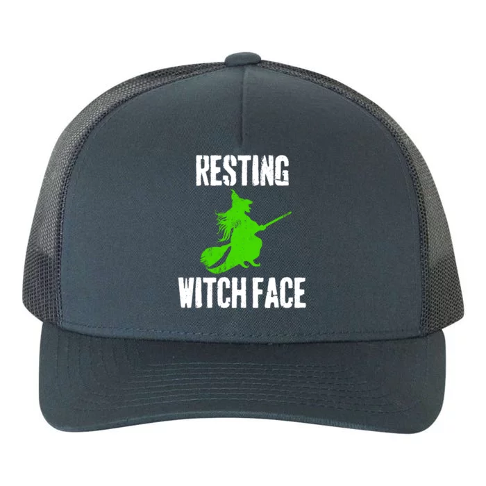 Resting Witch Face Halloween Costume Funny Cute Gift Yupoong Adult 5-Panel Trucker Hat