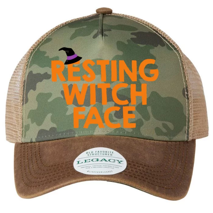 Resting Witch Face Halloween Gift Legacy Tie Dye Trucker Hat