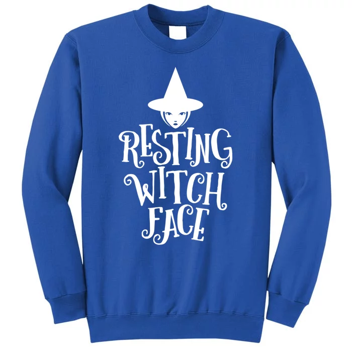 Resting Witch Face Funny Halloween Gift Tall Sweatshirt